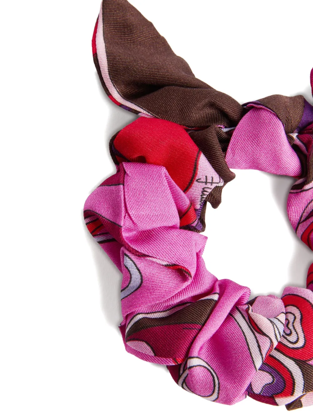 Pucci Junior Orchidee-print Scrunchie In Pink