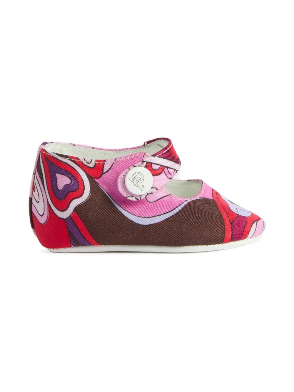 PUCCI Junior Orchidee-print ballet flats - Roze