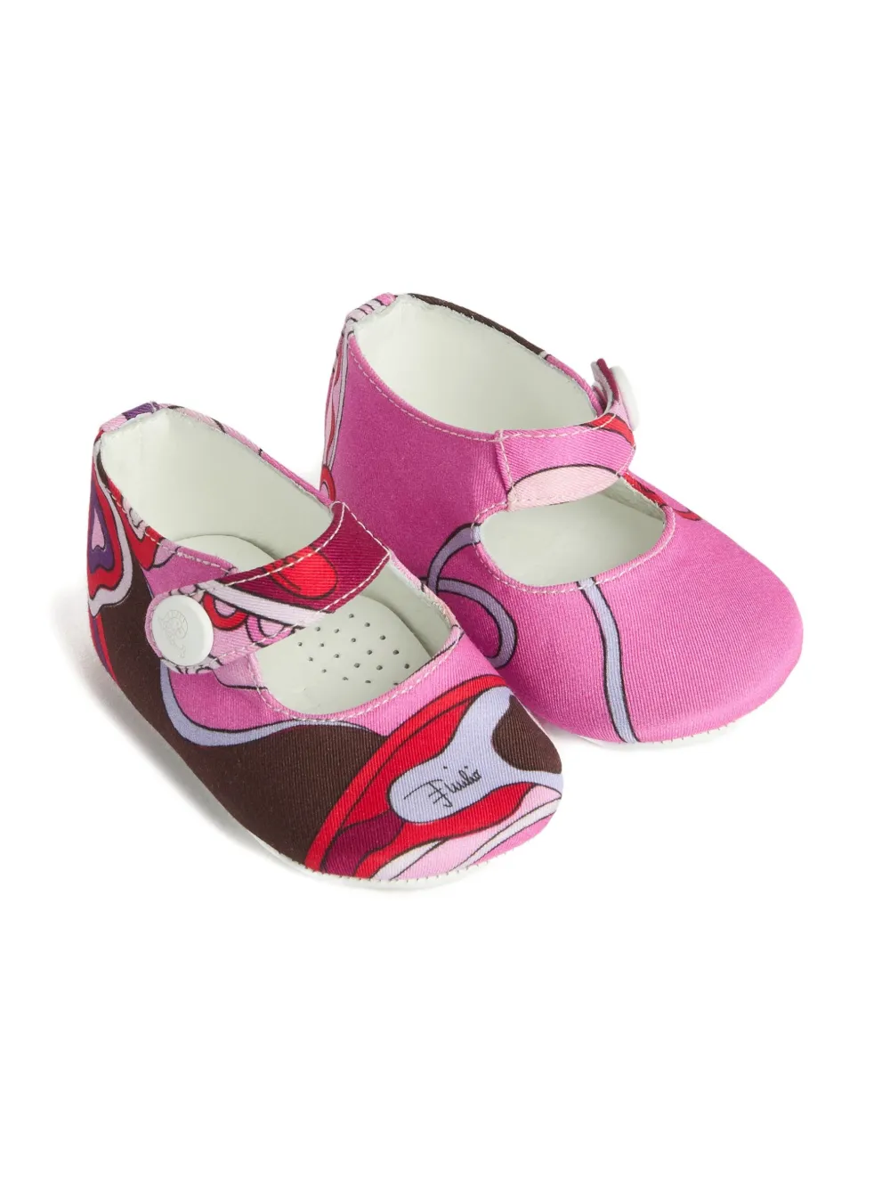 PUCCI Junior Orchidee-print ballet flats | rose | Image 1