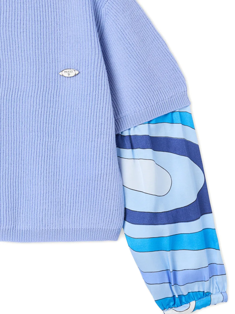 PUCCI Junior Sweater met ronde hals Blauw