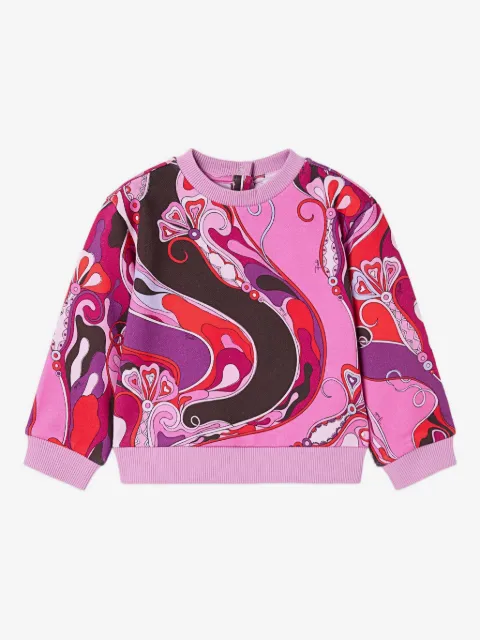 PUCCI Junior camisa con estampado Orchidee