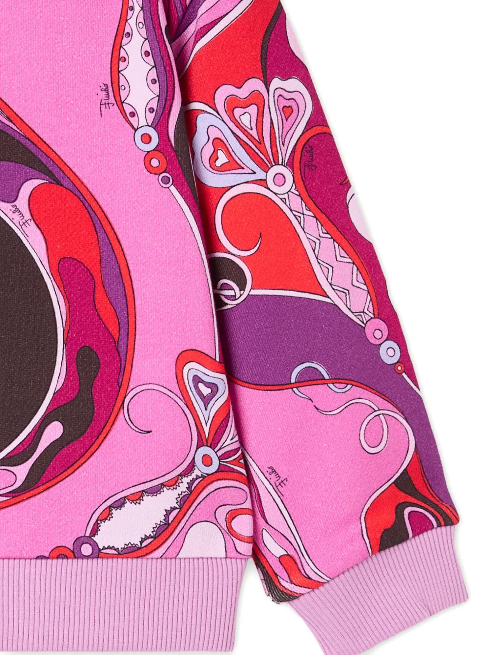 PUCCI Junior Sweater met orchidee-print Roze
