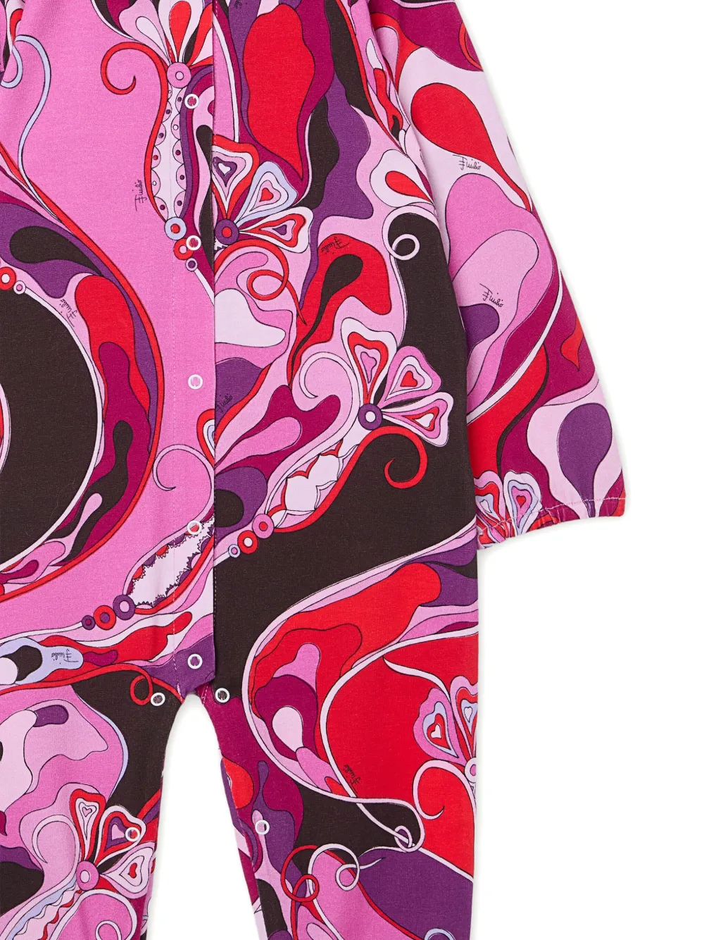 PUCCI Junior Romperset met kraag en patroon Roze