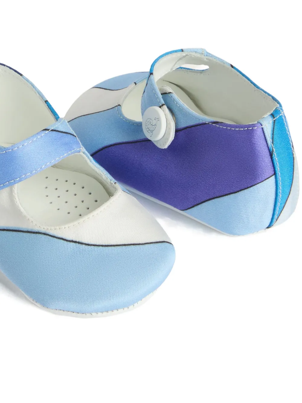 PUCCI Junior Ballerina's met Marmo-print Blauw
