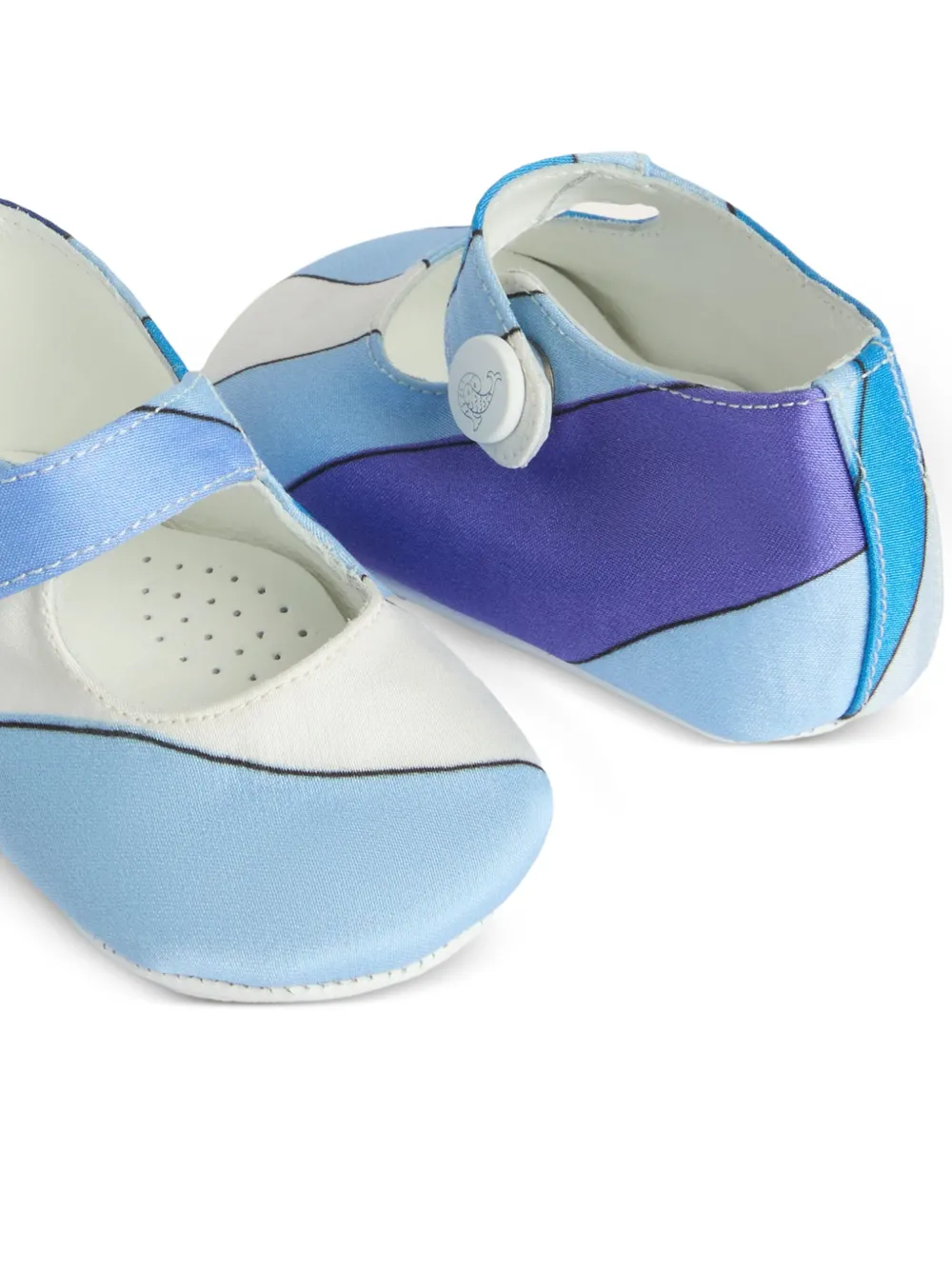 PUCCI Junior Ballerina's met Marmo-print Blauw