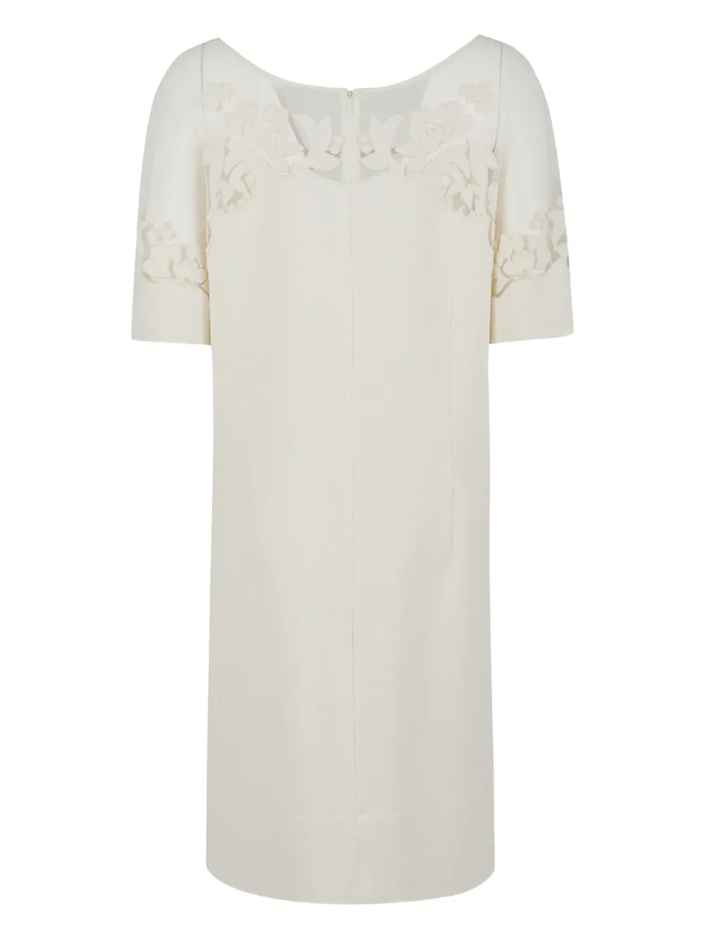 Ermanno Scervino Jurk met bloemenpatch - Wit