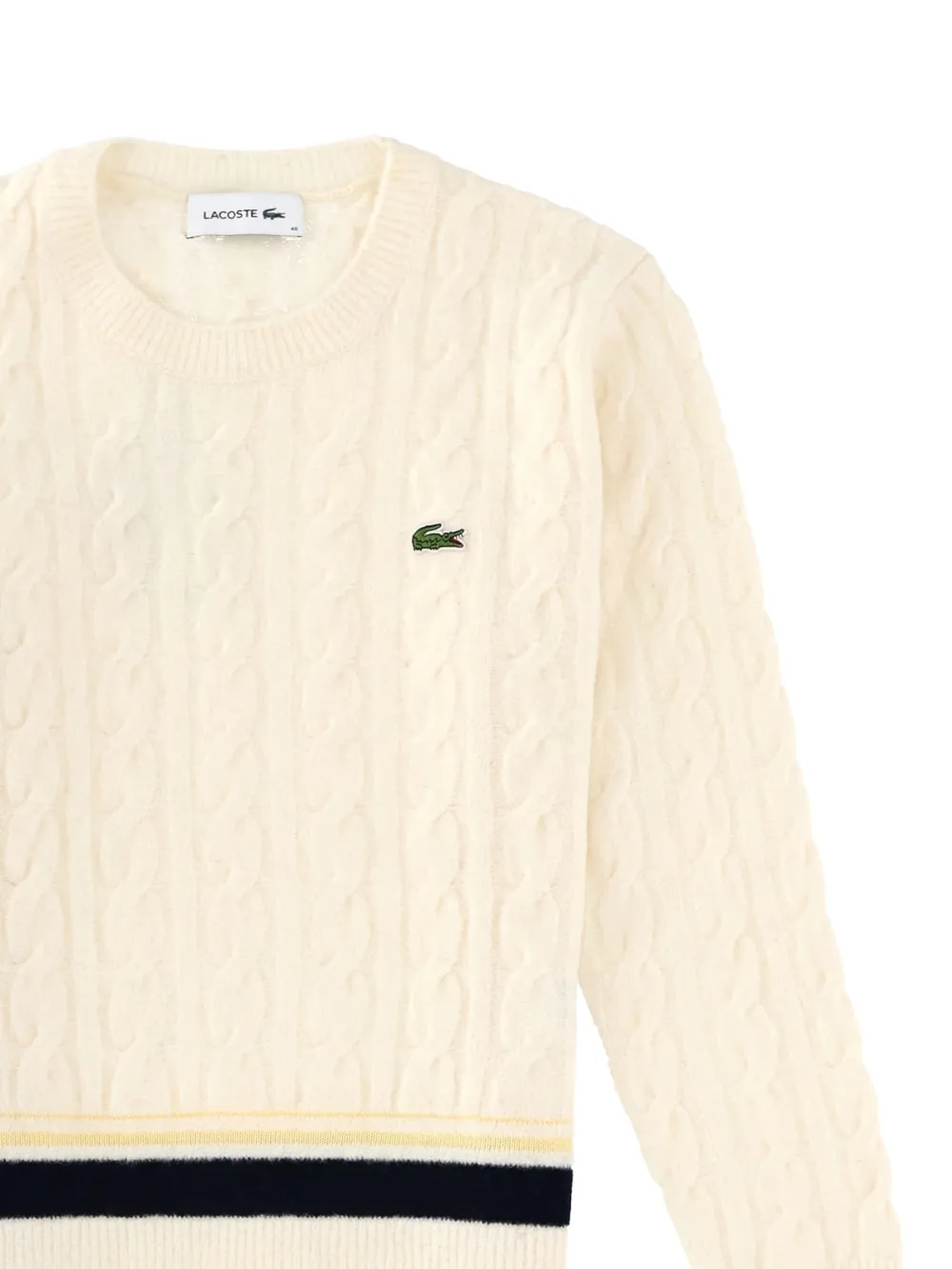  Lacoste Cable-knit Sweater - Neutrals 