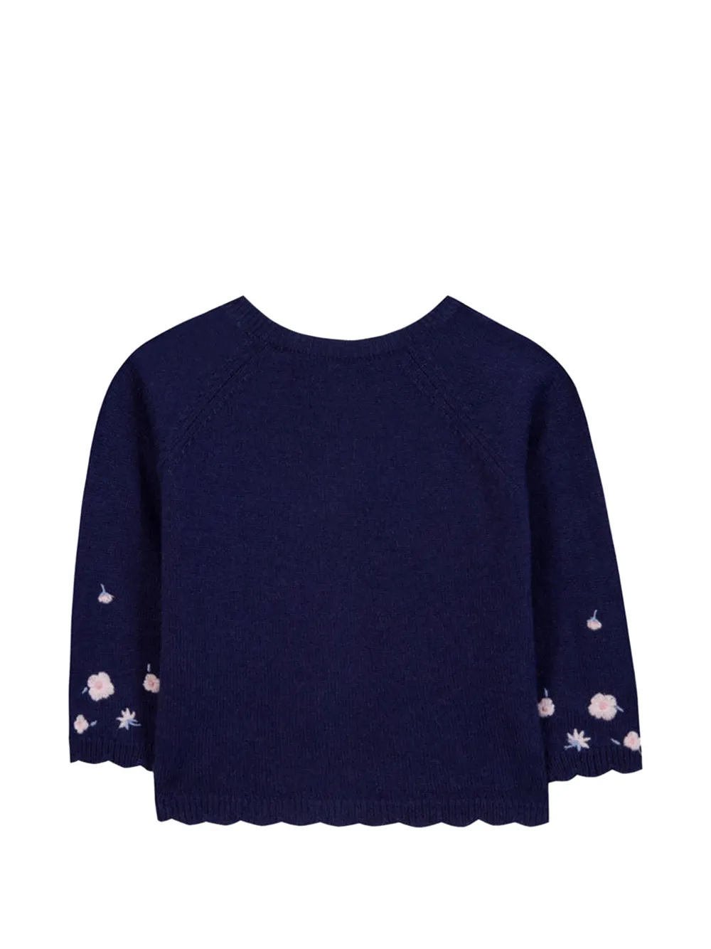 Tartine Et Chocolat Gewelfd vest verfraaid met bloemen Blauw