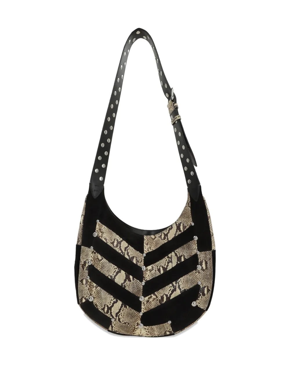 Valentino Garavani VLogo grote schoudertas met studs - Zwart