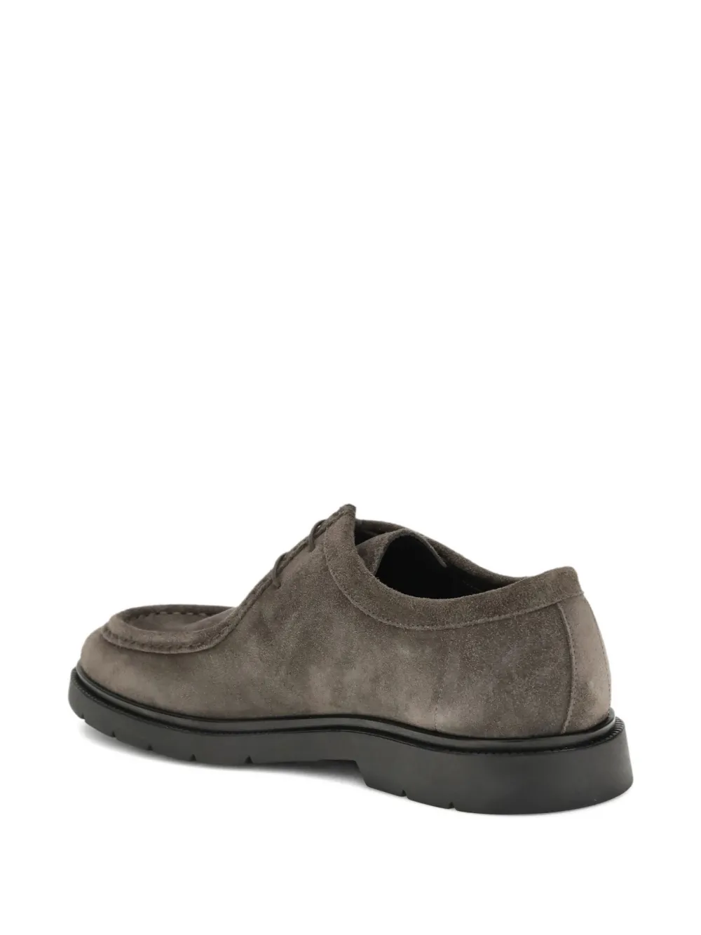 Kiton Suède derby schoenen Bruin