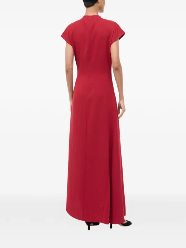 STAUD Zaya Draped Maxi Dress | Red | FARFETCH STAUD Zaya Draped Maxi Dress | Red | FARFETCH