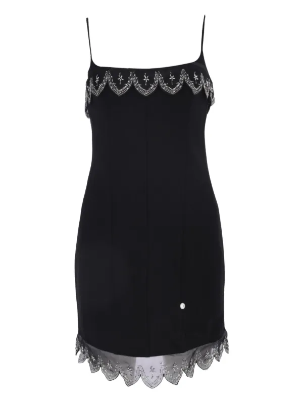 staud beaded mini dress Staud Le Sable Dress Blue Toile