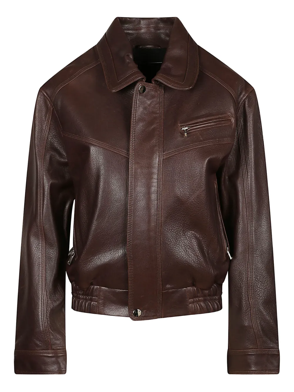 Nour Hammour Clint zipped-up jacket | Brown | Image 1