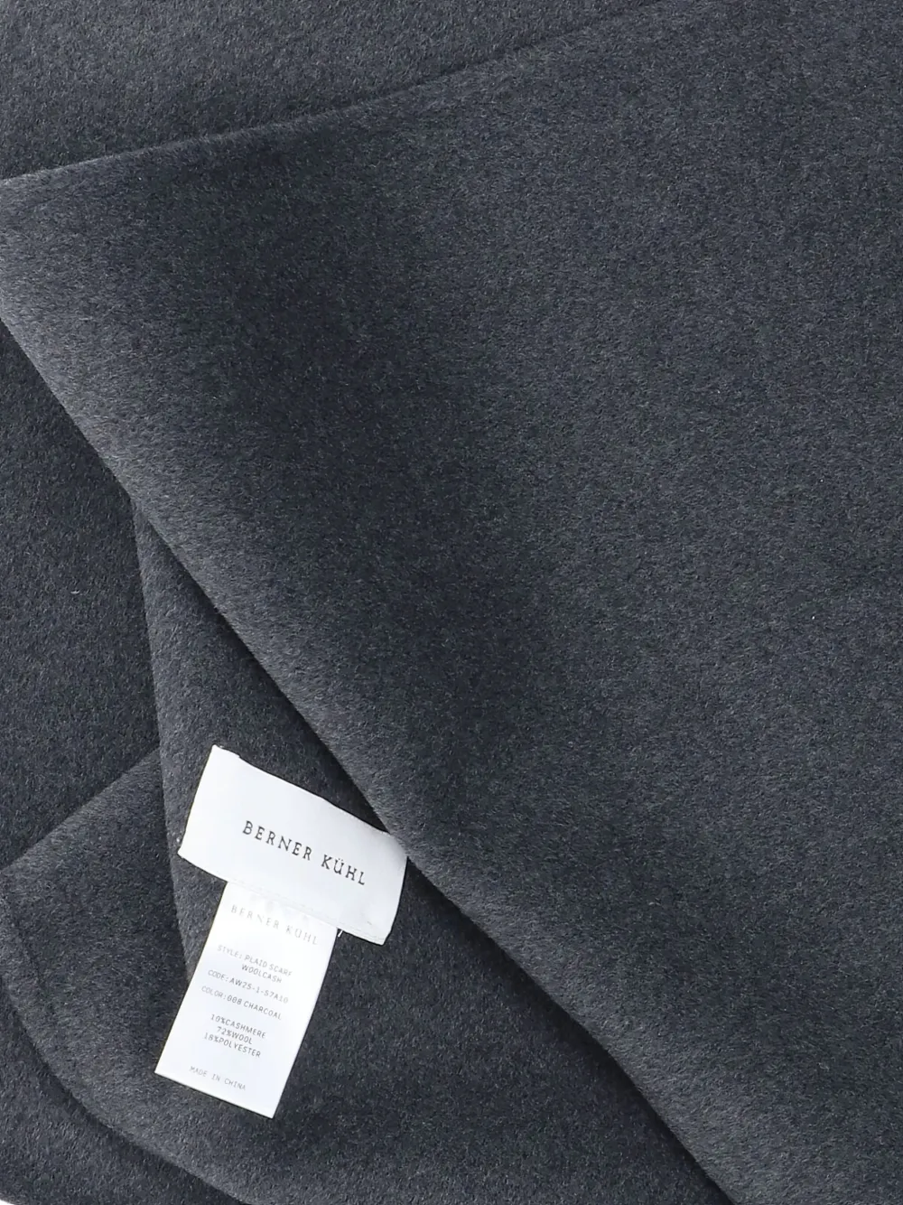  Berner Kühl Wool Scarf - Grey 