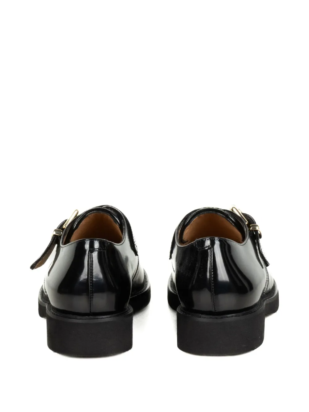 Luca Grossi Buckled Leather Boots In Animal Print