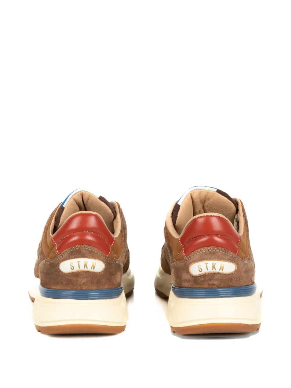 Stokton Reverse sneakers met vlakken Bruin