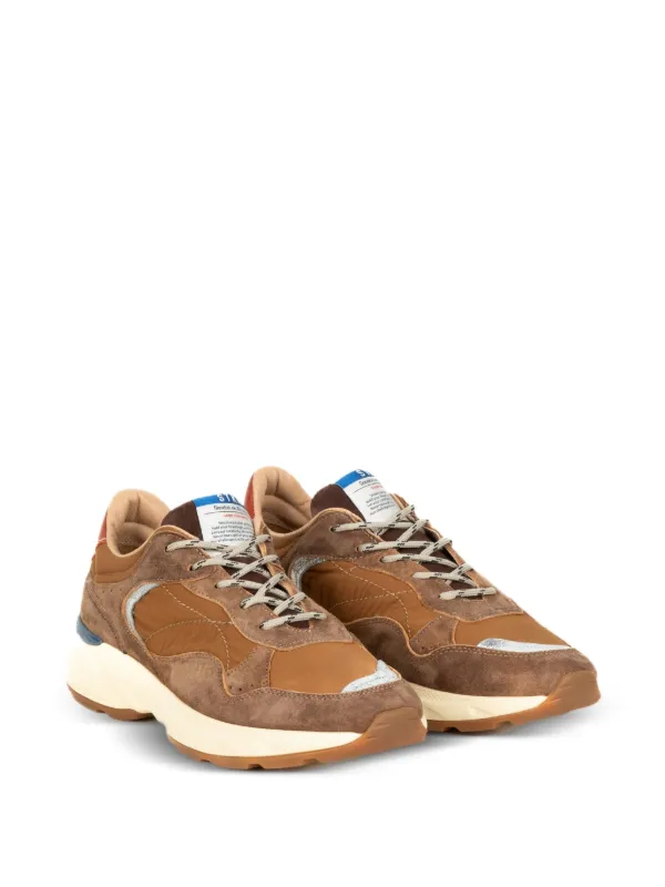 Stokton Reverse Panelled Sneakers | Brown | FARFETCH