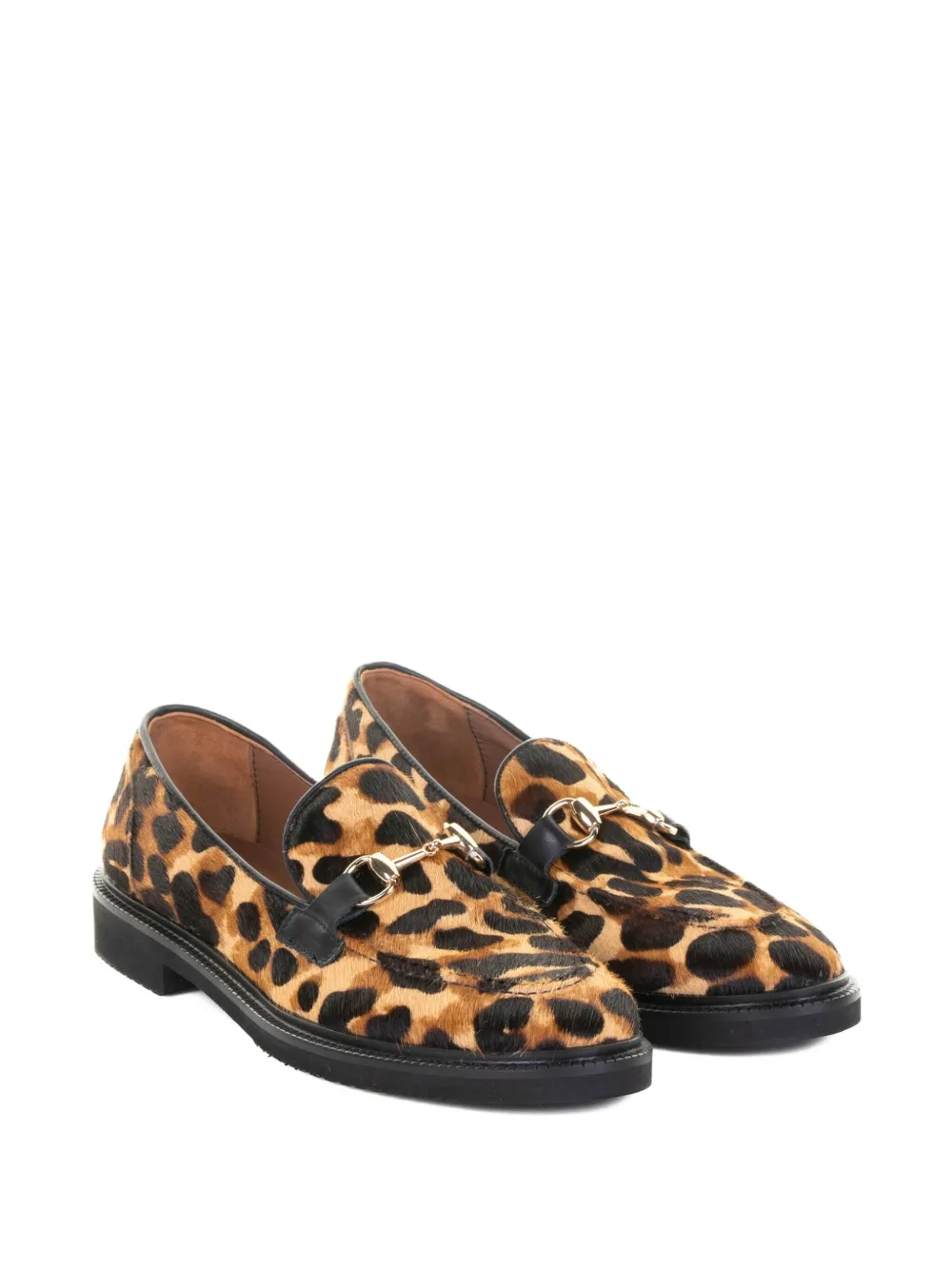 Viola Ricci animal-pattern loafers - Bruin
