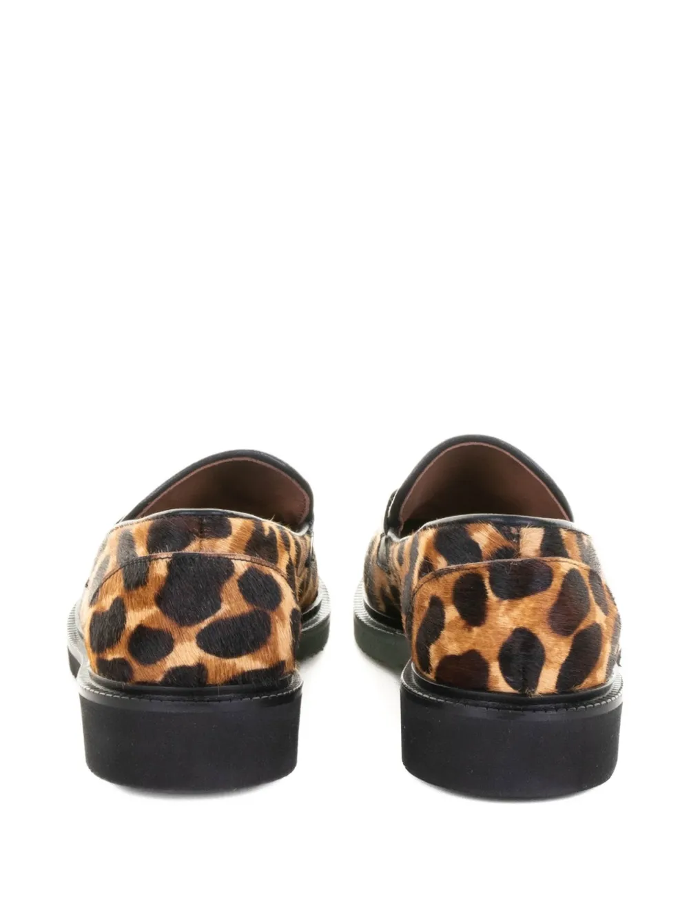 Viola Ricci Loafers met dierenpatroon Bruin