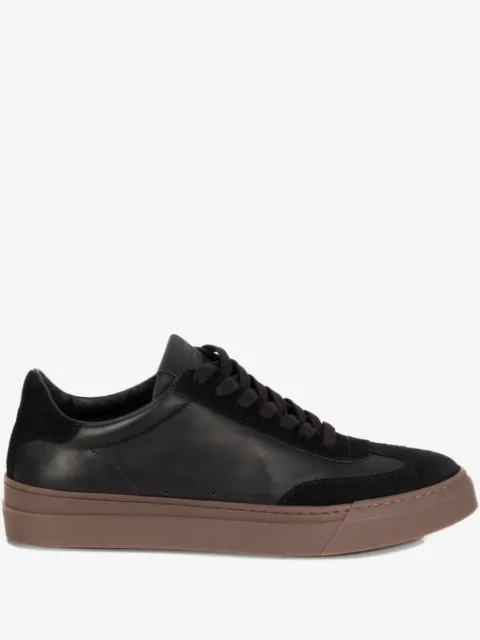 Stokton panelled leather sneakers