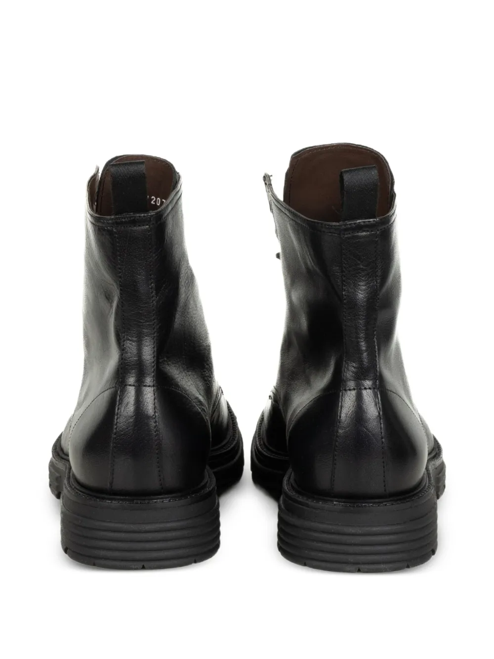 FRANCO FEDELE Leren bikerlaarzen Zwart