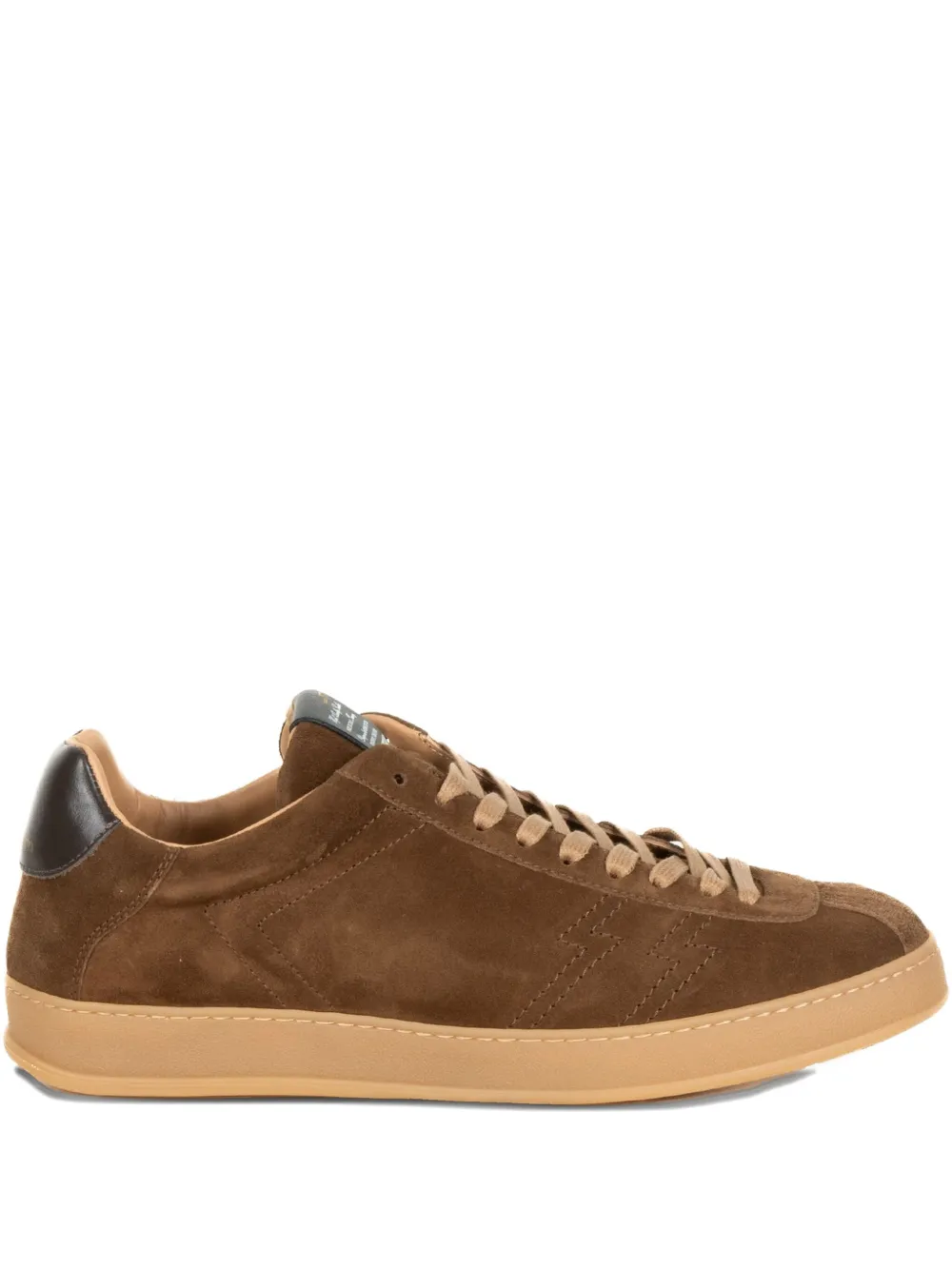 Stokton Zapper Teak suède sneakers Bruin