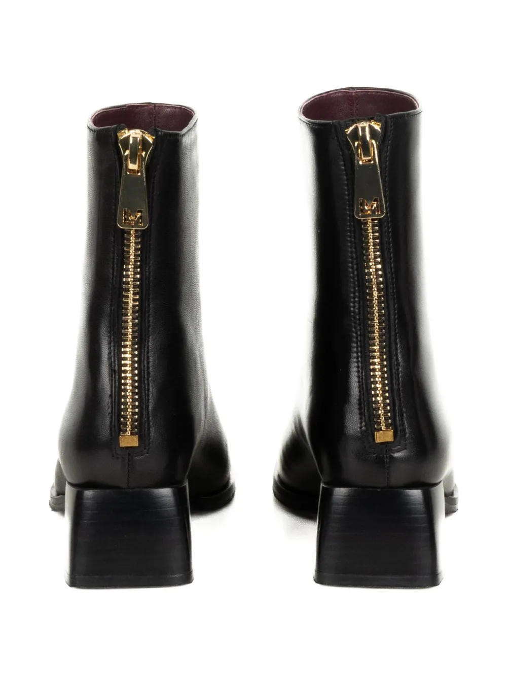 Lorenzo Mari Zip-up Leather Ankle Boots In Black