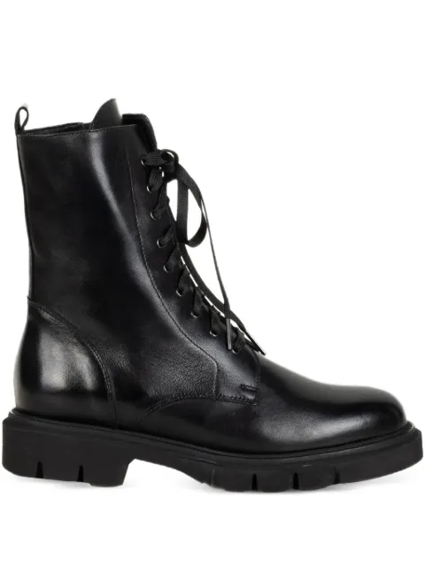 Luca Grossi lace-up leather combat boots