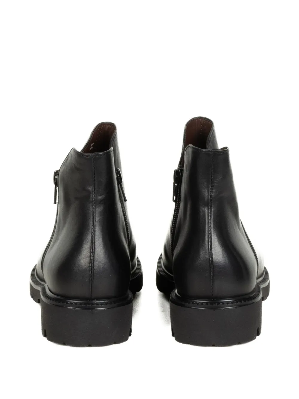 Franco Fedele Zip-up Leather Ankle Boots In Black