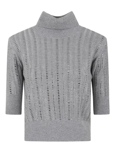 Ermanno Scervino Verzierter Rollkragenpullover