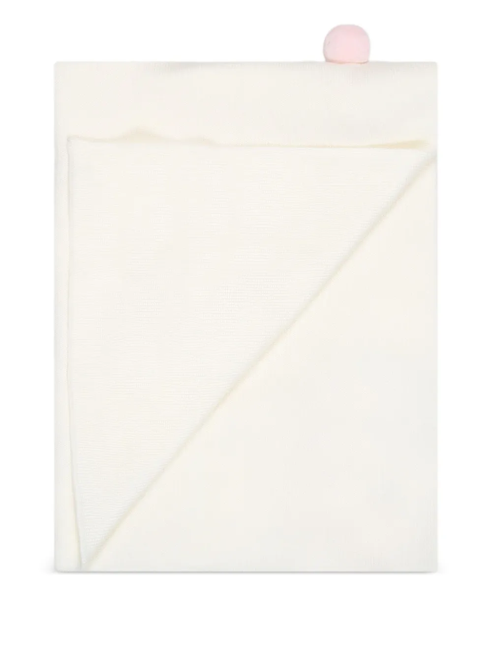 Little Bear Lattecipria pompom blanket | White | Image 1