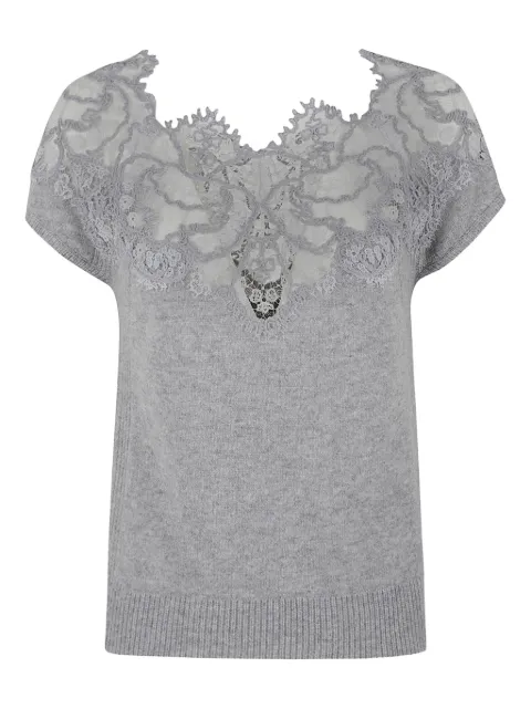 Ermanno Scervino lace knitted top
