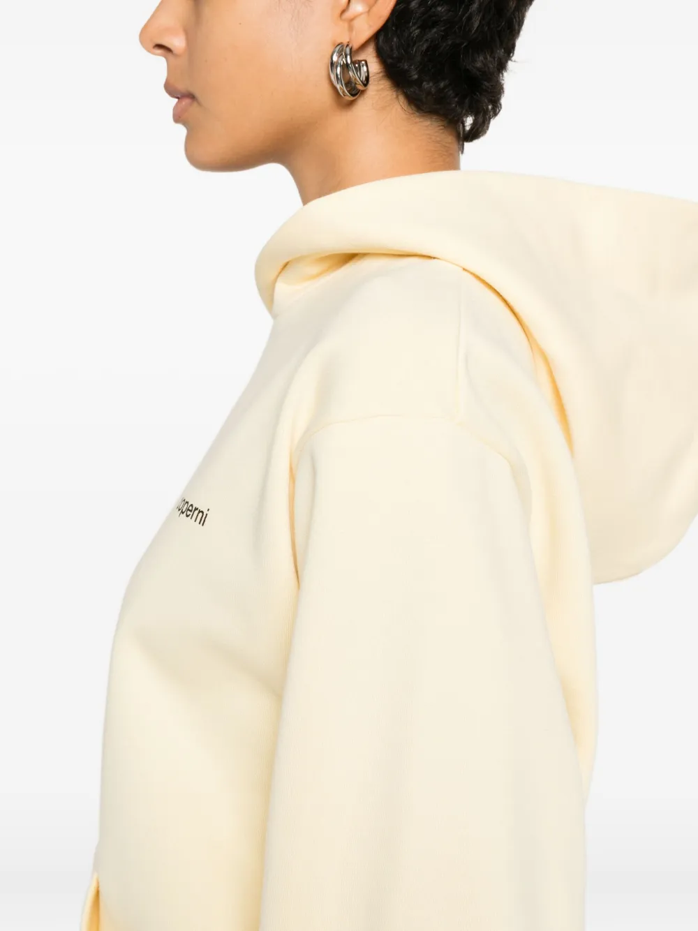 Coperni Logo Hoodie In Yellow