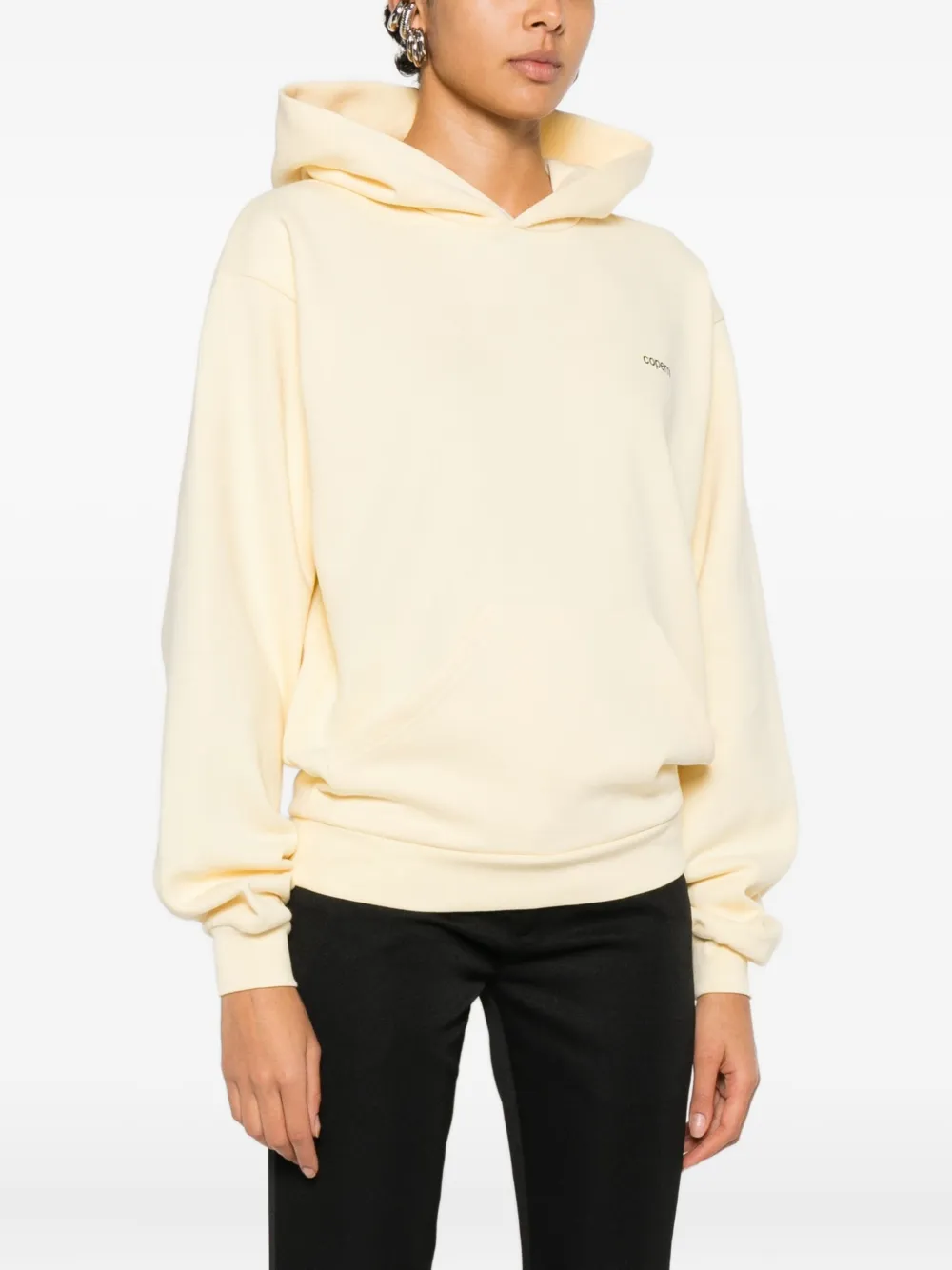 Coperni Logo Hoodie In Yellow
