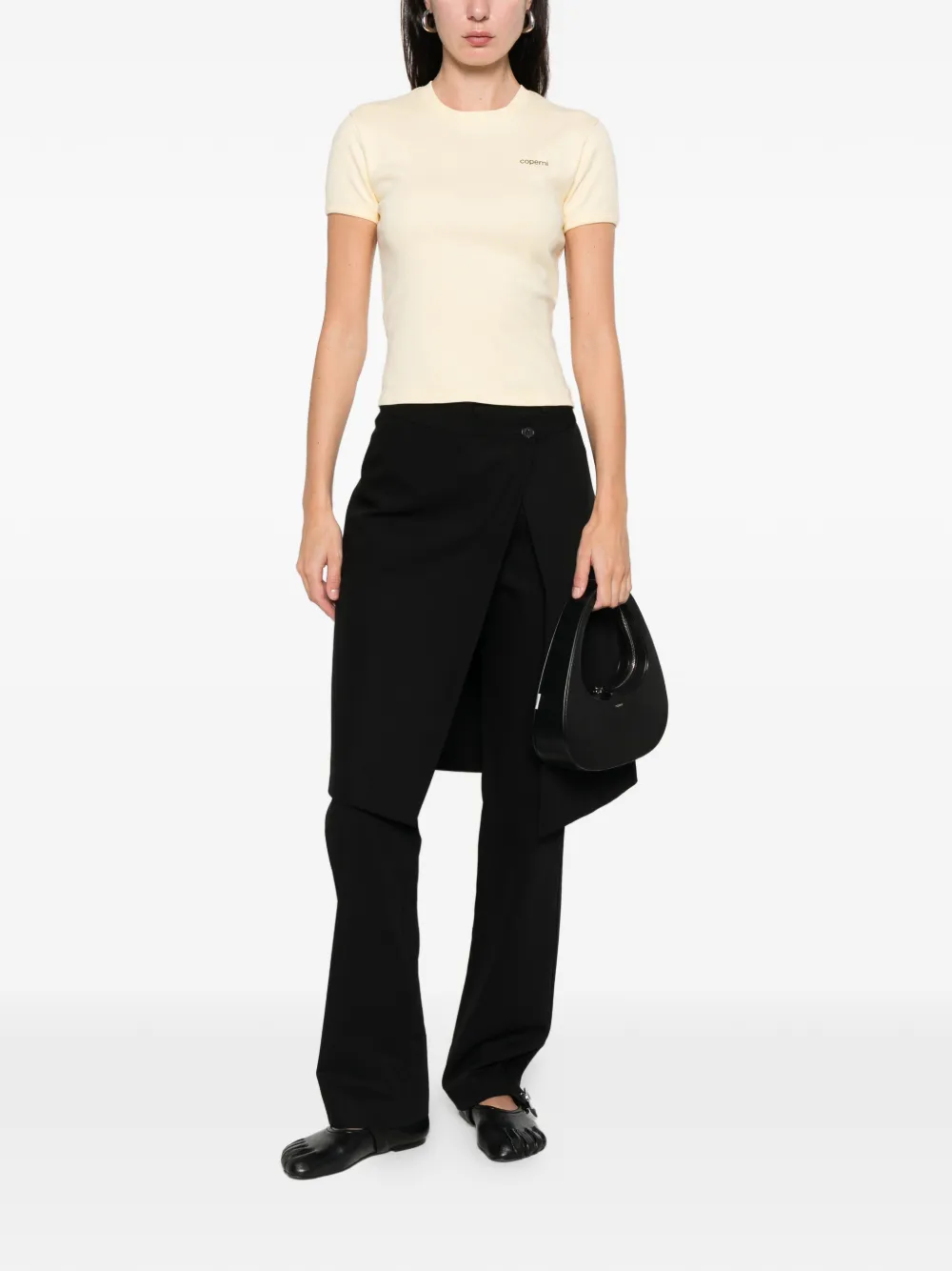 Coperni Logo T-shirt In Yellow