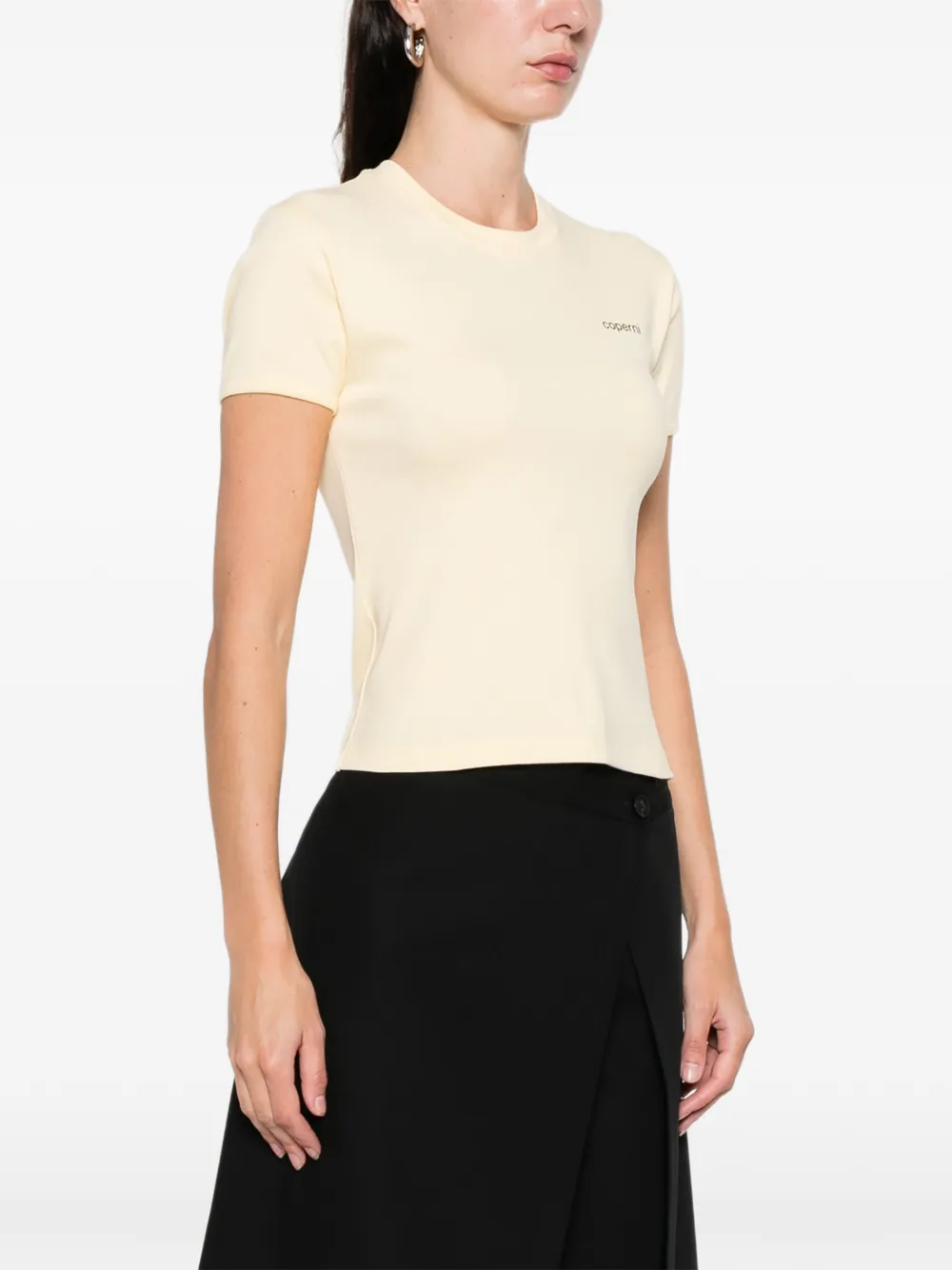 Coperni Logo T-shirt In Yellow