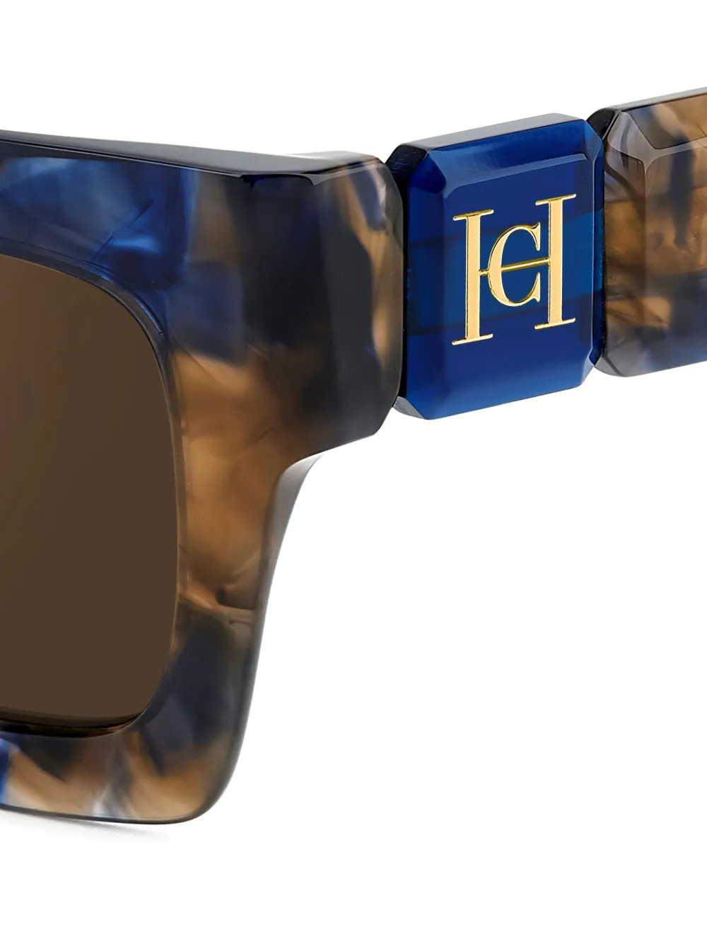 Carolina Herrera Her zonnebril met vierkant montuur Bruin