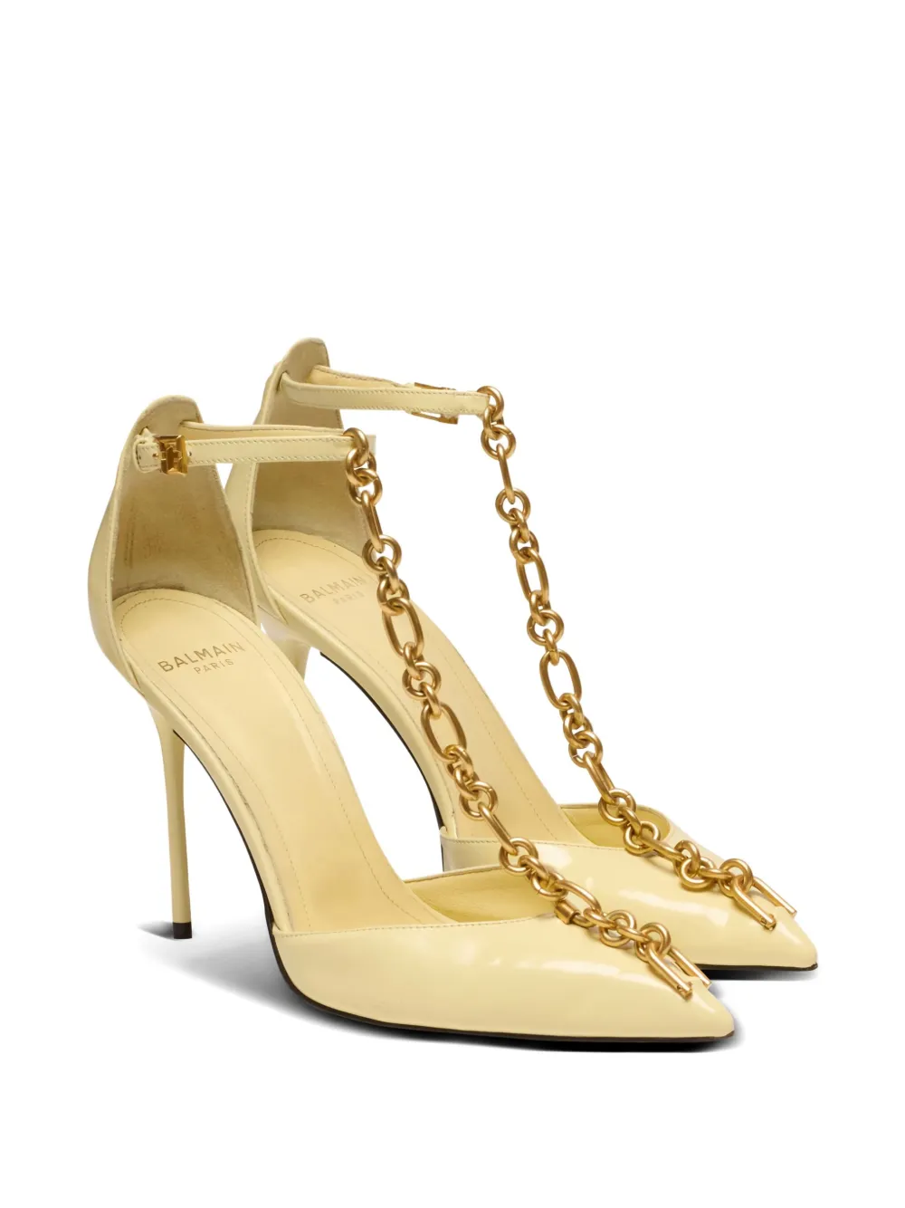 Balmain Pumps met puntige neus Geel