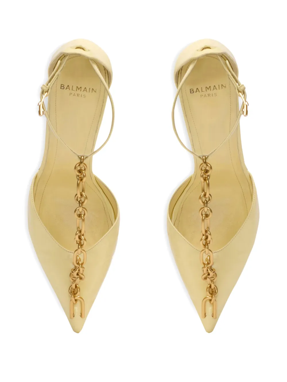 Balmain Pumps met puntige neus Geel