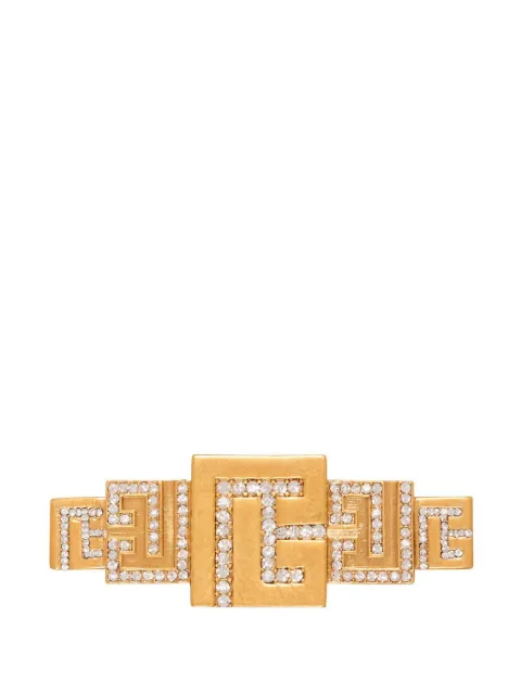 Balmain crystal-embellished brooch