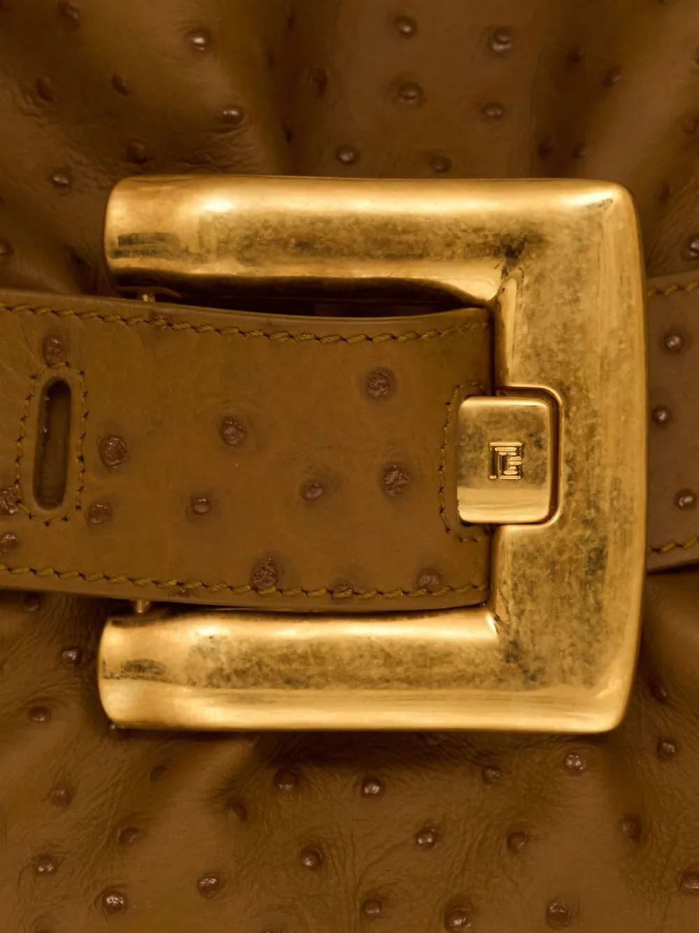 Balmain Medium Anthem schoudertas met riemdetail Bruin