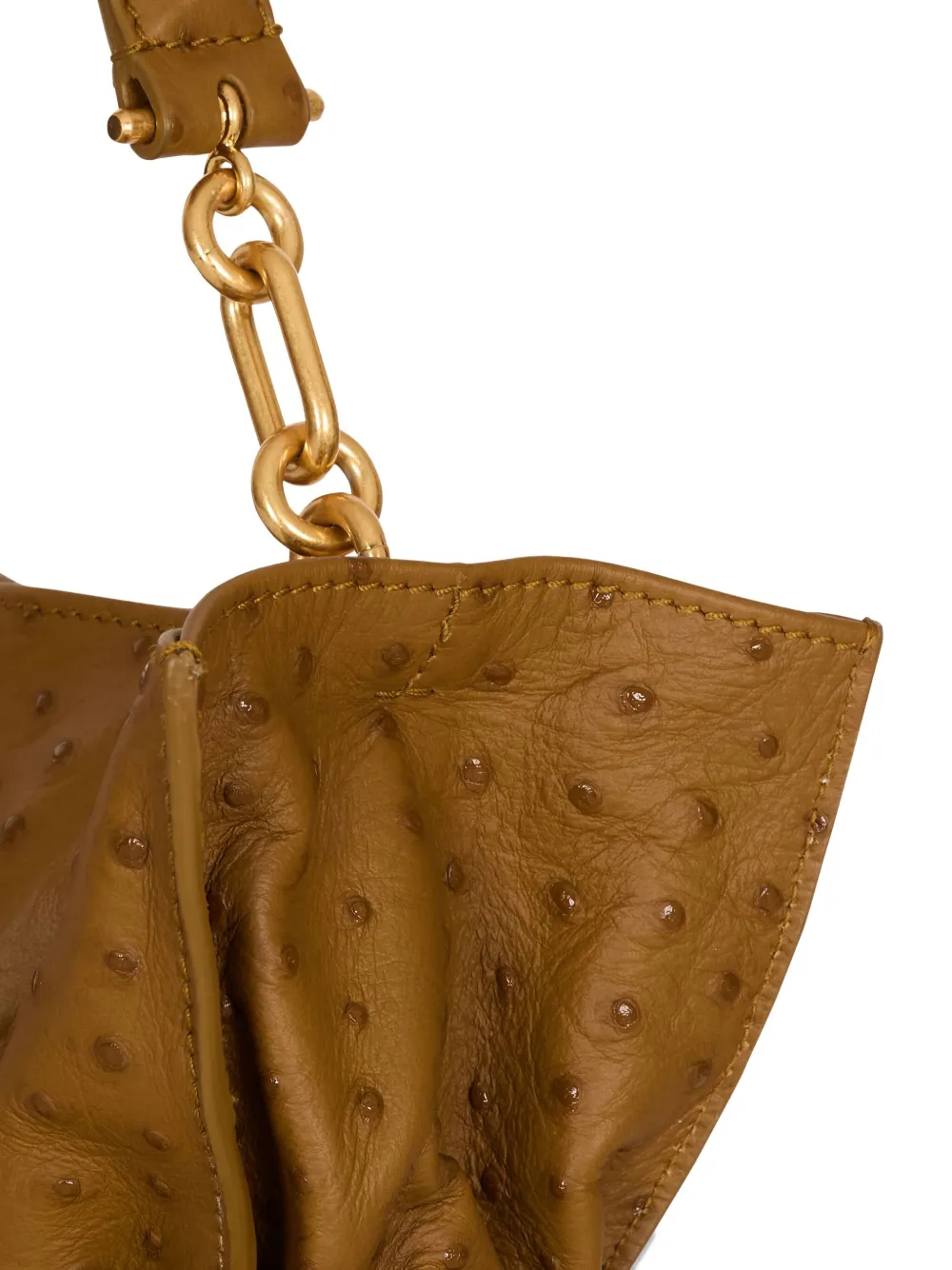 Balmain Medium Anthem schoudertas met riemdetail Bruin