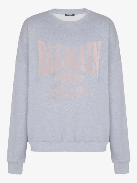 Balmain sweat long à imprimé graphique