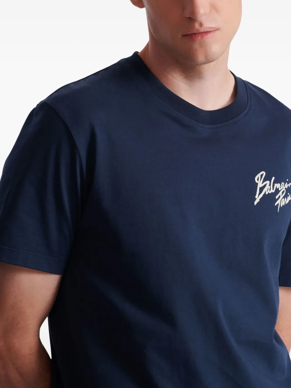 Balmain T-shirt met print Blauw