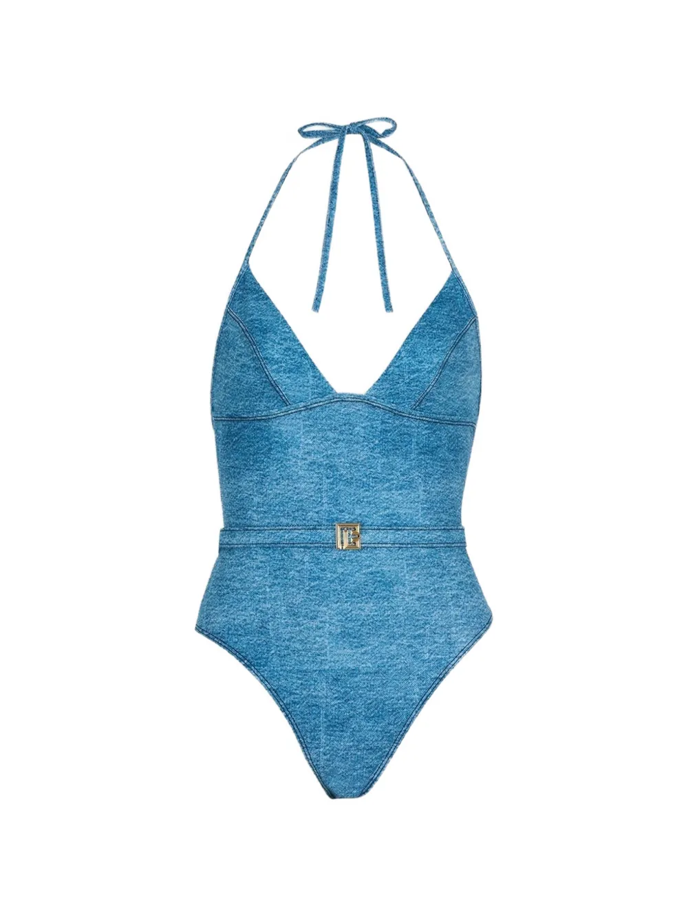 Balmain Costume intero con applicazione - Blu