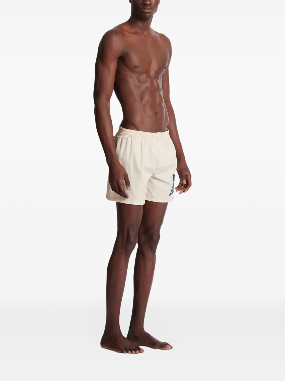  Balmain Printed Swim Shorts - Neutrals 