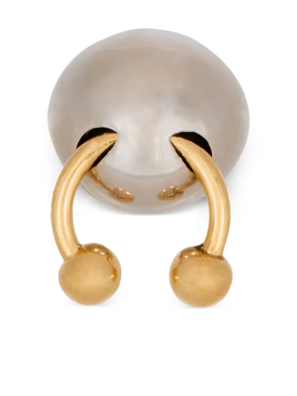 Balmain Spherical Ring with Piercing in Silver