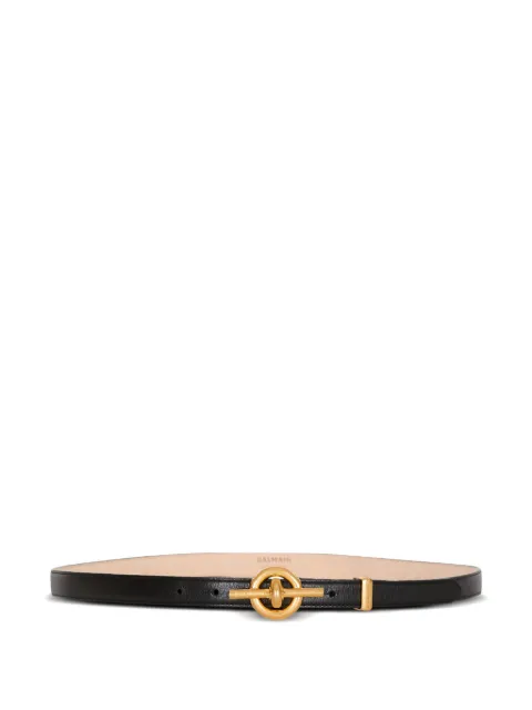 Balmain calfskin logo belt