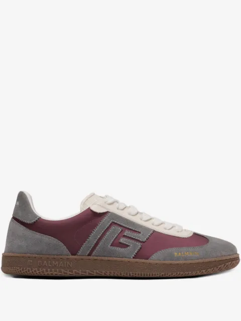 Balmain baskets en daim à logo