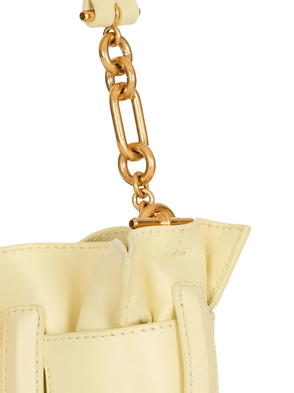 Balmain Anthem mini-clutch Beige